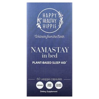 Happy Healthy Hippie, Namastay In Bed, Plant-Based Sleep Aid, 60 Veggie Capsules
