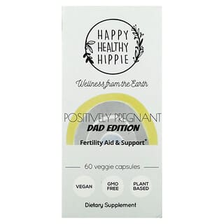 Happy Healthy Hippie, Positively Pregnant, Dad Edition, 60 Veggie Capsules