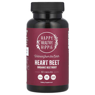 Happy Healthy Hippie, Beterraba Coração, Beterraba Orgânica, 60 Cápsulas