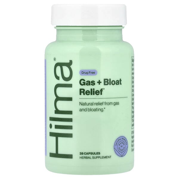 Hilma, Alivio de los gases y la hinchazón, 28 cápsulas