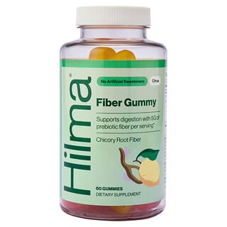 Hilma, Gomas de Fibra, Cítricos, 60 Gomas (1,6 mg por Goma)