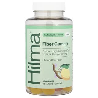 Hilma, Gommes à base de fibres alimentaires, Agrumes, 60 gommes (1,6 mg pièce)