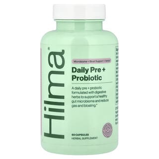 Hilma, Prébiotique quotidien + Probiotique, 60 capsules