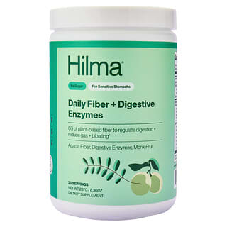 Hilma, Клетчатка для ежедневного приёма + пищеварительные ферменты, 237 г