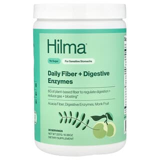 Hilma, Клетчатка для ежедневного приёма + пищеварительные ферменты, 237 г