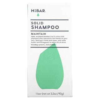 HiBAR, Shampooing solide, Entretien, 1 barre, 90 g