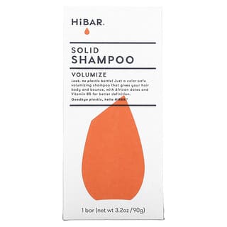 HiBAR, Barra de champú sólido, Voluminizador`` 1 barra, 90 g (3,2 oz)