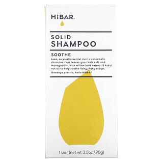 HiBAR, Solid Shampoo, Soothe, 1 шт., 90 г (3,2 унции)