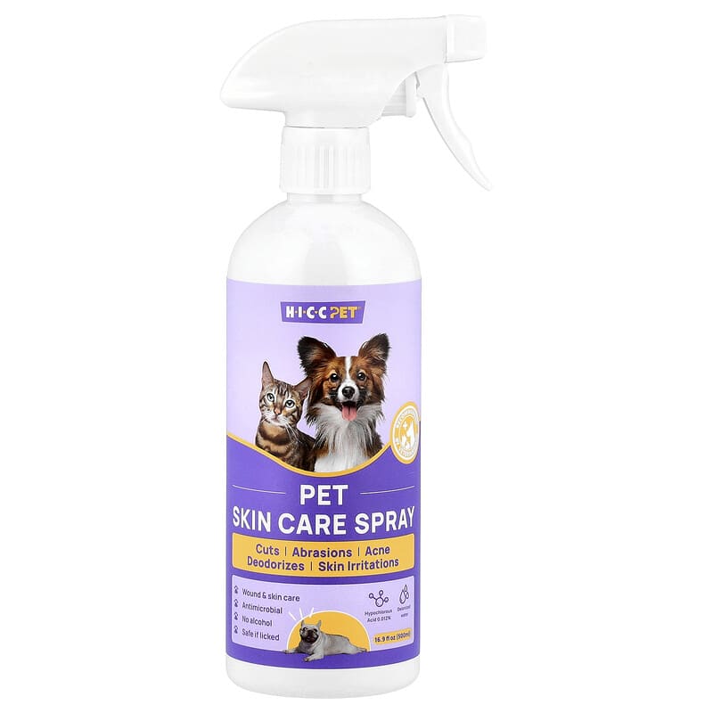 Spray para el cuidado de la piel de mascotas, Para perros y gatos