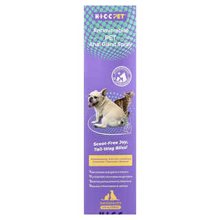 HICC Pet, Antimicrobial Pet Anal Gland Spray, For Dogs & Cats, 4 fl oz (120 ml)