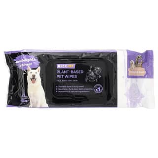 HICC Pet, Plant-Based Pet Wipes, For Dogs & Cats, The Essence of Rose, 100 Wipes, (8" x 8") Each