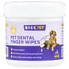 HICC Pet, Pet Dental Finger Wipes, For Dogs & Cats, Peanut Butter, 50 Pieces