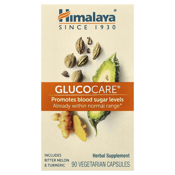 Himalaya, GlucoCare®, 베지 캡슐 90정