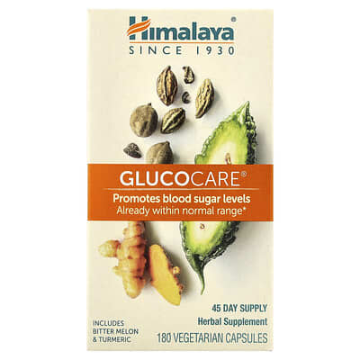 Himalaya, GlucoCare®, 180 Vegetarian Capsules
