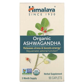 Himalaya, Organic Ashwagandha, 90 Caplets