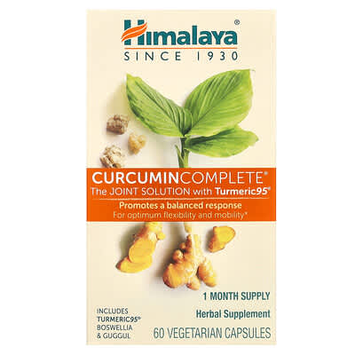 Himalaya, Curcumin, Complete Combined Solution, 60 Vegetarian Capsules