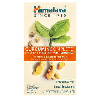 Himalaya‏, תוסף כורכומין Curcumin Complete, הפתרון למפרקים, 60 כמוסות צמחוניות