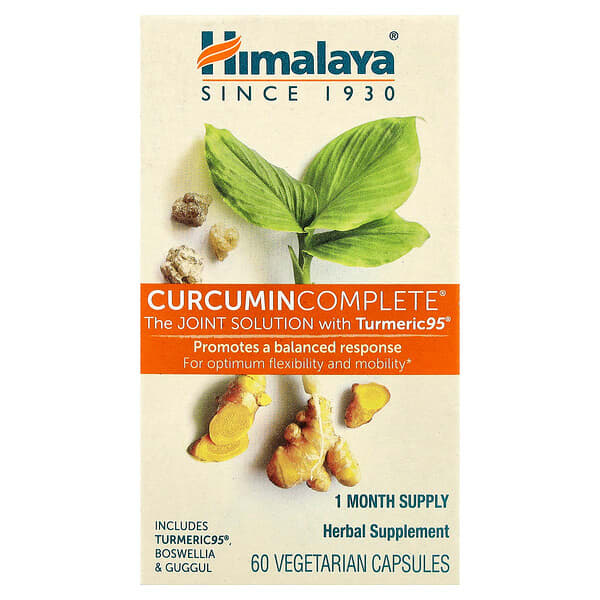 Himalaya, Curcumin Complete, 60 Vegetarian Capsules