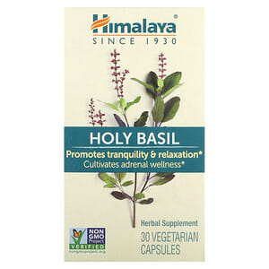 Himalaya, Holy Basil, 30 Vegetarian Capsules