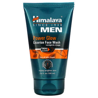 Himalaya, Homens, Power Glow, Sabonete Líquido Facial de Alcaçuz, 100 ml (3,4 fl oz)
