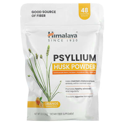 Himalaya, Psyllium Husk Powder, Orange Flavor, 12 oz (340 g)