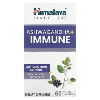 Himalaya, Ashwagandha + Immune`` 60 cápsulas veganas