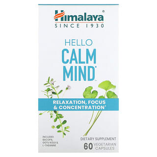 Himalaya, Hello Calm Mind, 60 вегетарианских капсул