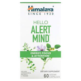 Himalaya, Hello Alert Mind, 60 capsules vegan