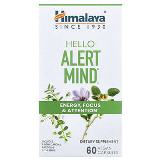 Himalaya, Hello Alert Mind，60 粒全素胶囊