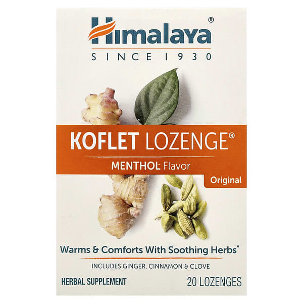 Himalaya, Koflet Lozenge®, Original, Menthol, 20 Lozenges