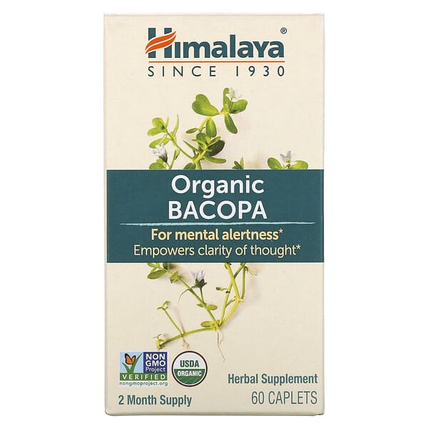 Himalaya, Organic Bacopa, 60 Caplets