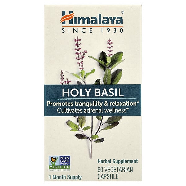 Himalaya Holy Basil, 60 Vegetarian Capsules