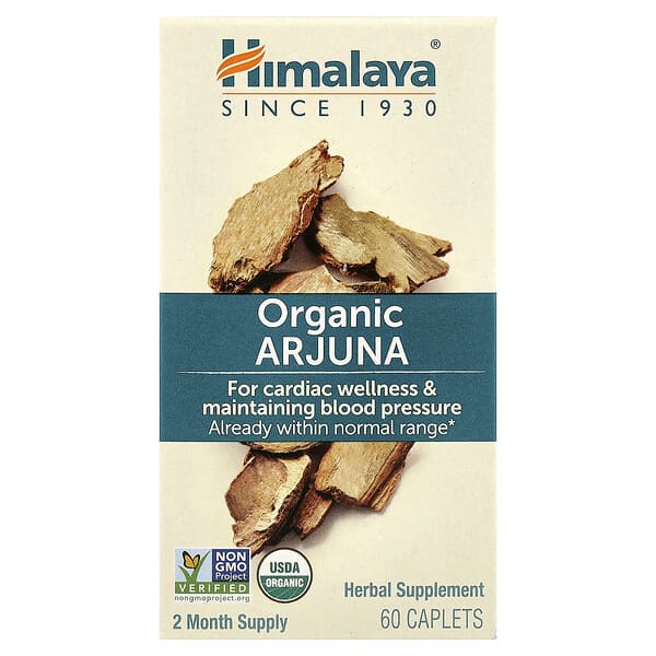 Himalaya, Organic Arjuna, 60 Caplets