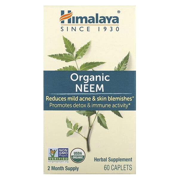 Himalaya, Organic Neem, 60 Caplets
