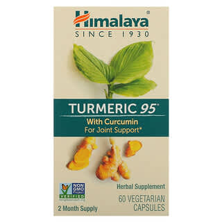 Himalaya, Turmeric 95 with Curcumin, 60 Vegetarian Capsules