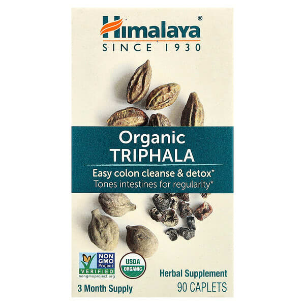 Himalaya, Organic Triphala, 90 Caplets