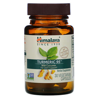 Himalaya, Turmeric 95 с куркумином для поддержки суставов, 30 растительных капсул