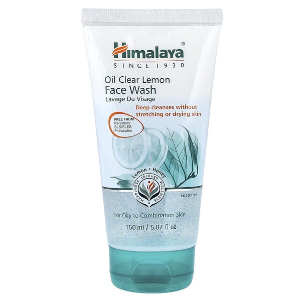 Himalaya, 오일 클리어 레몬 페이스 워시, 지성 피부용, 5.07 fl oz (150 ml)