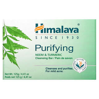 Himalaya, Purifying Cleansing Bar, Neem & Turmeric, 4.41 oz (125 g)