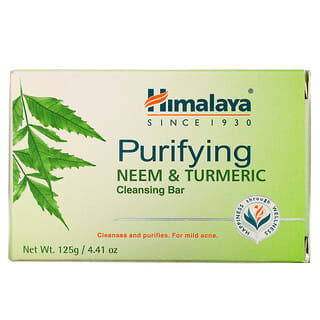 Himalaya, Barra limpiadora purificante, Nim y cúrcuma, 125 g (4,41 oz)