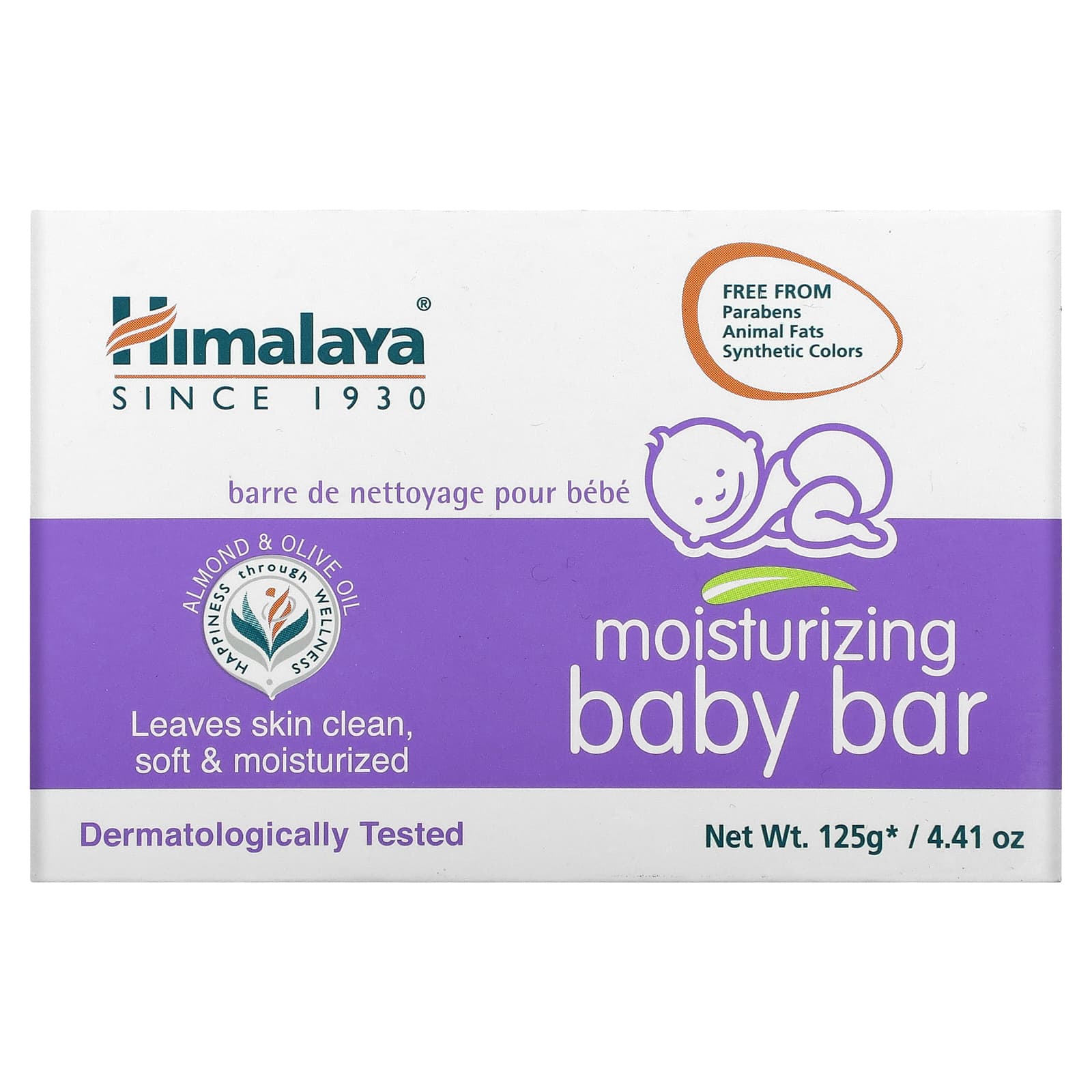 Himalaya, Moisturizing Baby Bar, 4.41 oz (125 g)