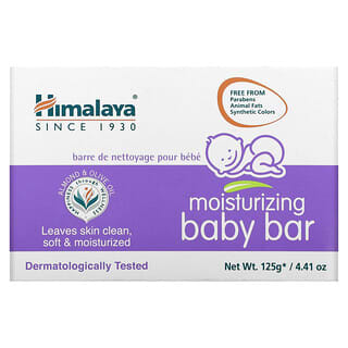 Himalaya, Pain de savon hydratant pour bébé, 125 g