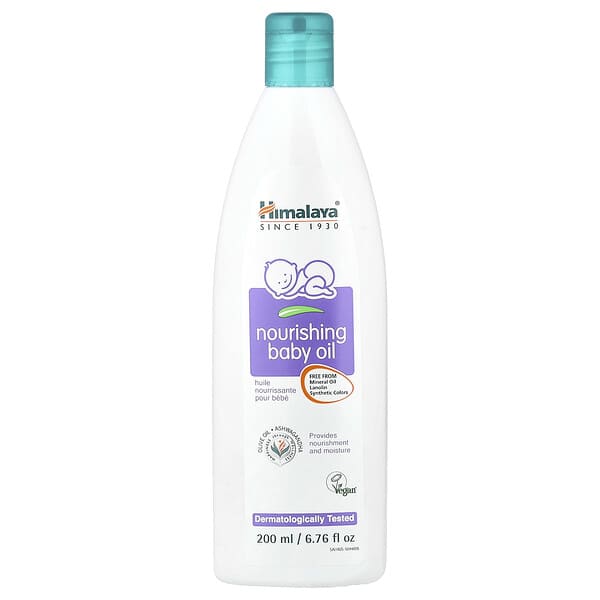 Himalaya, 너리싱 베이비 오일, 올리브 오일 & 꽈리, 6.76 fl oz (200 ml)
