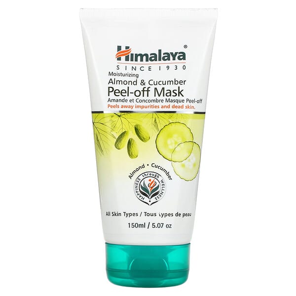 Himalaya, Відлущувальна маска для краси, для всіх типів шкіри, мигдаль і огірок, 5,07 рідкої унції (150 мл)