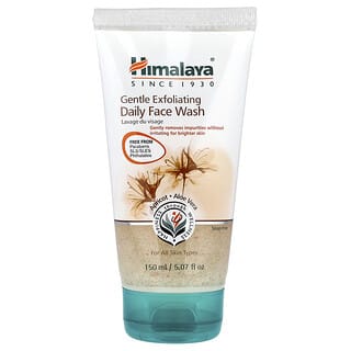 Himalaya, Jabón facial exfoliante suave de uso diario, Para todo tipo de piel, 150 ml (5,07 oz. líq.)