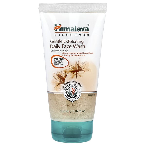 Himalaya, 젠틀 각질 제거 데일리 페이스 워시, 모든 피부용, 150ml(5.07fl oz)