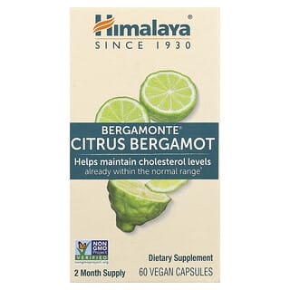 Himalaya, Bergamonte®, Citrus Bergamot, 60 veganských kapslí (500 mg v jedné kapsli)