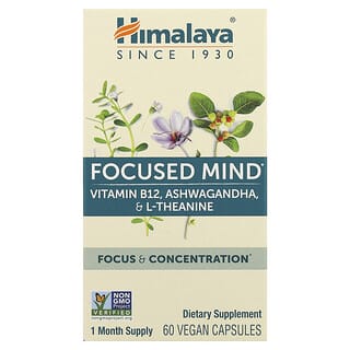 Himalaya, Focused Mind, 60 веганских капсул