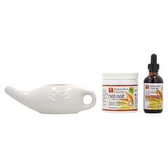 Himalayan Chandra‏, Neti Pot, מערכת ניקוי מסינוסים מפורצלן, ערכת 3 חלקים