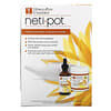Neti Pot, Porcelain Sinus Cleansing System, 3 Piece Kit
